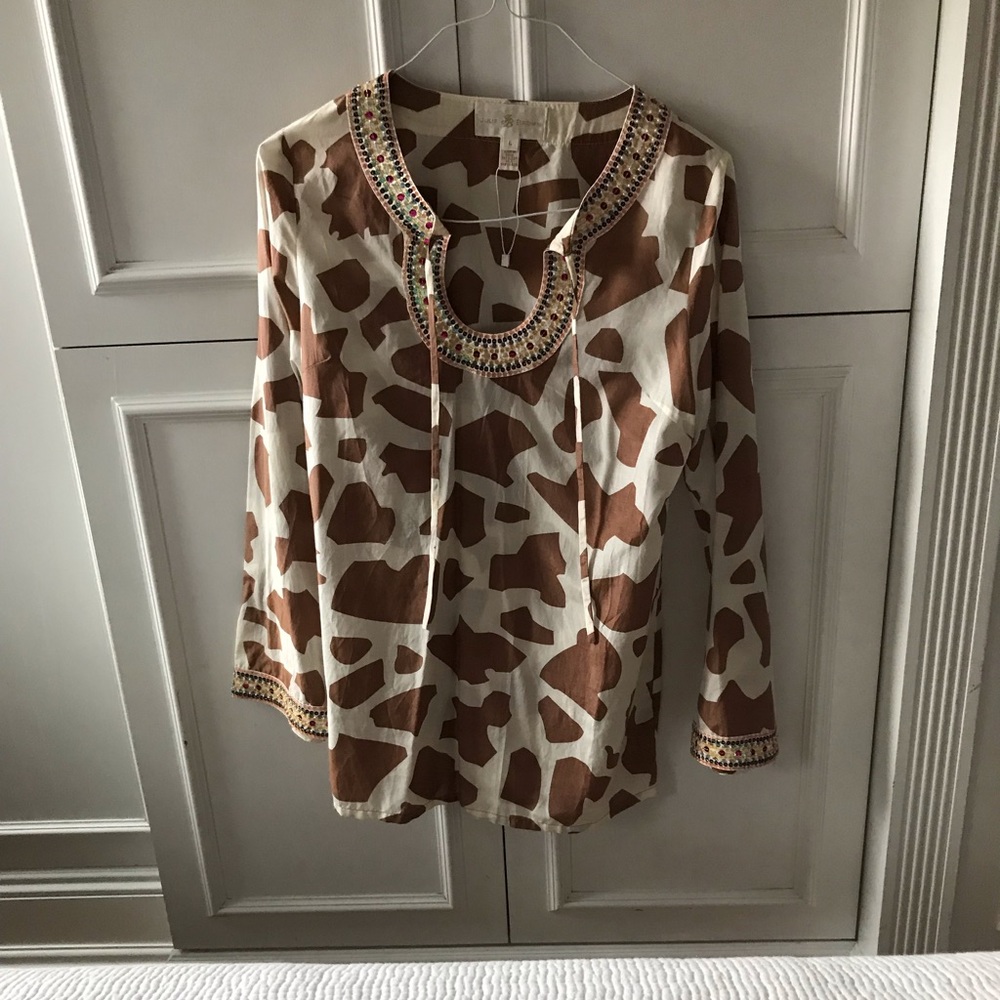 Julie Brown silk and cotton tunic